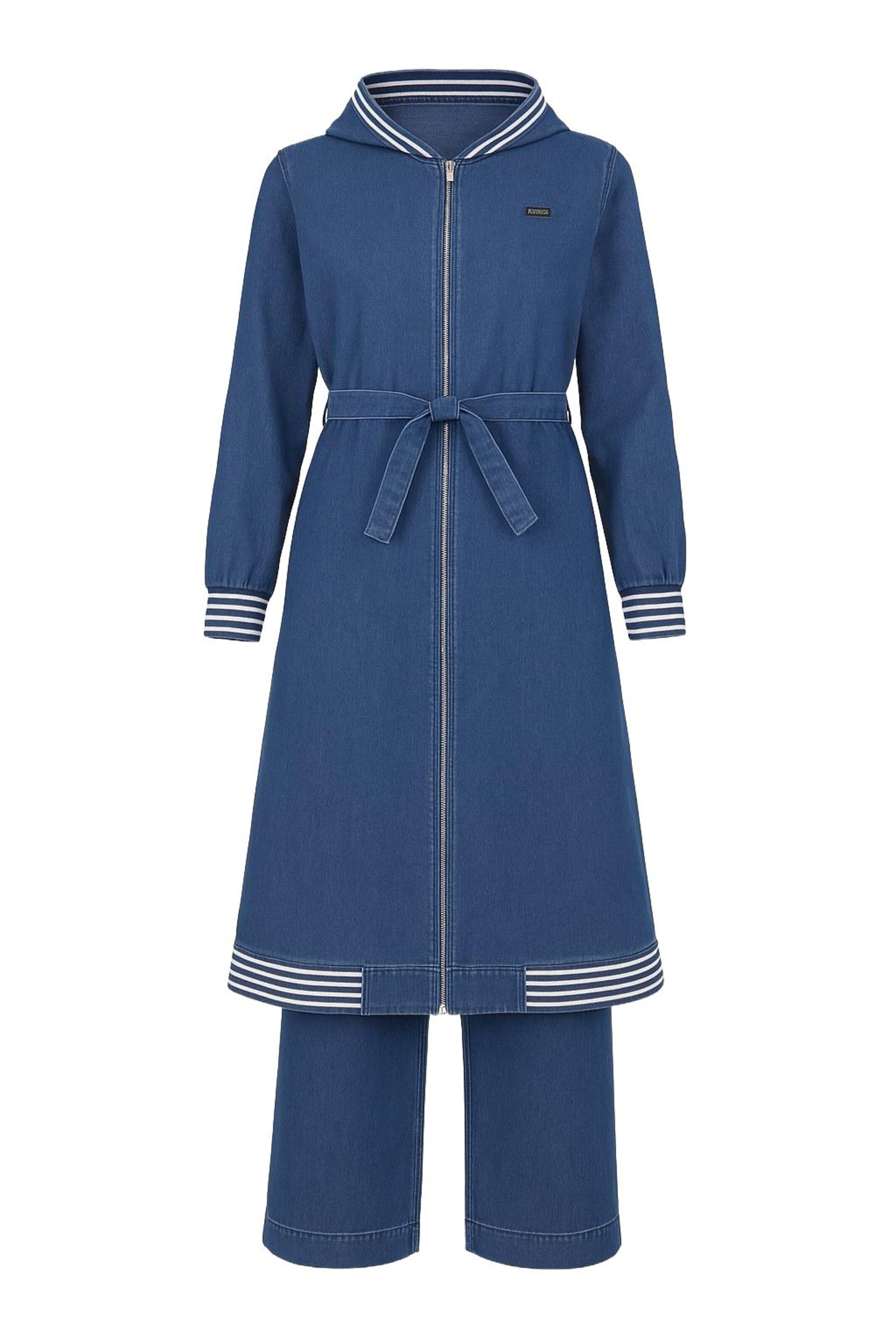 MODAMIHRAM Broekpak in Blauw: voorkant