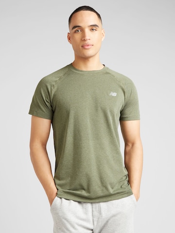new balance - Camiseta funcional en verde: frente