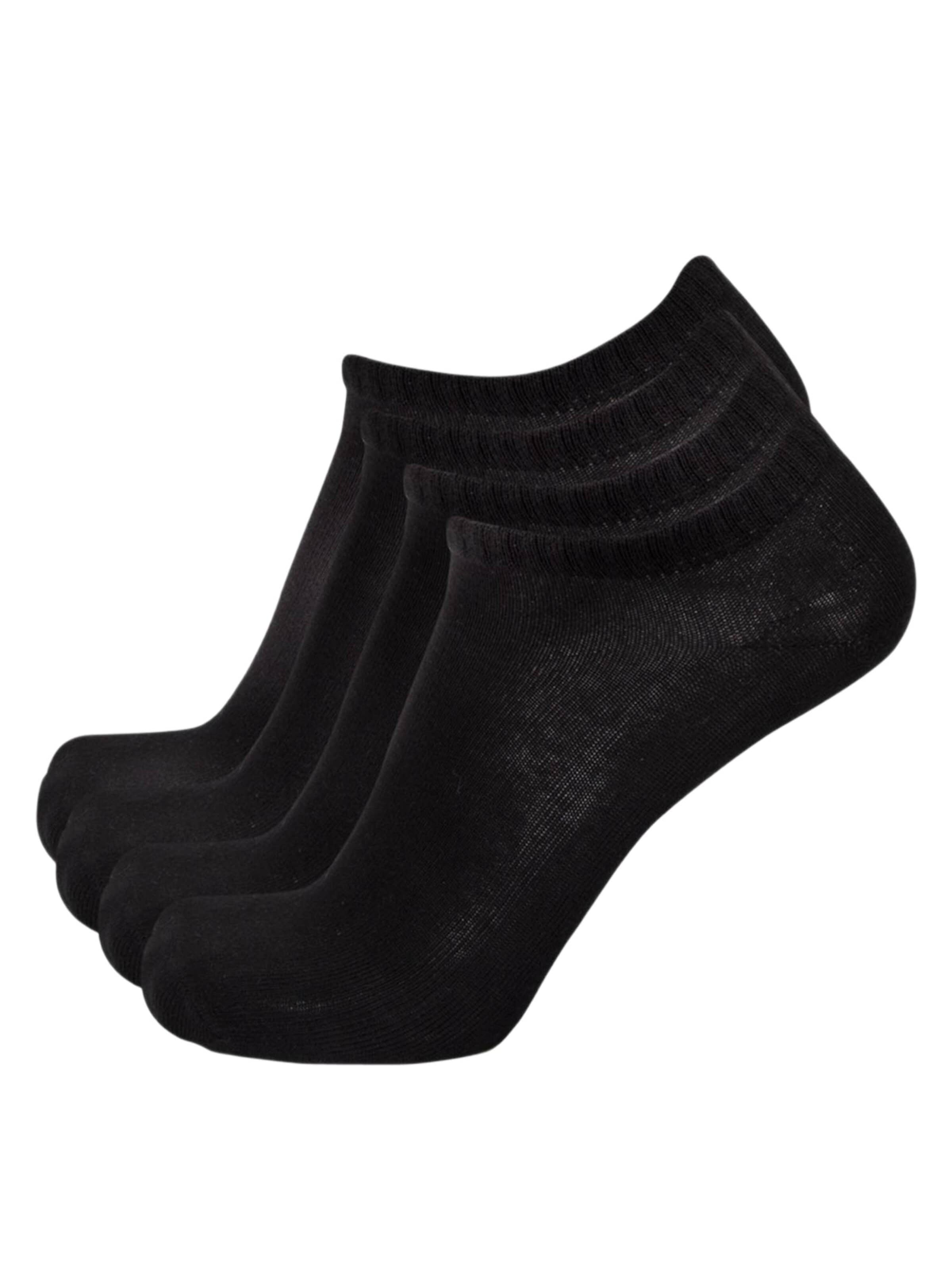 SWEDEMOUNT - Calcetines invisibles en negro: frente