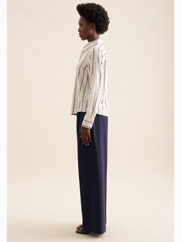 SEIDENSTICKER Blouse 'Schwarze Rose' in Beige