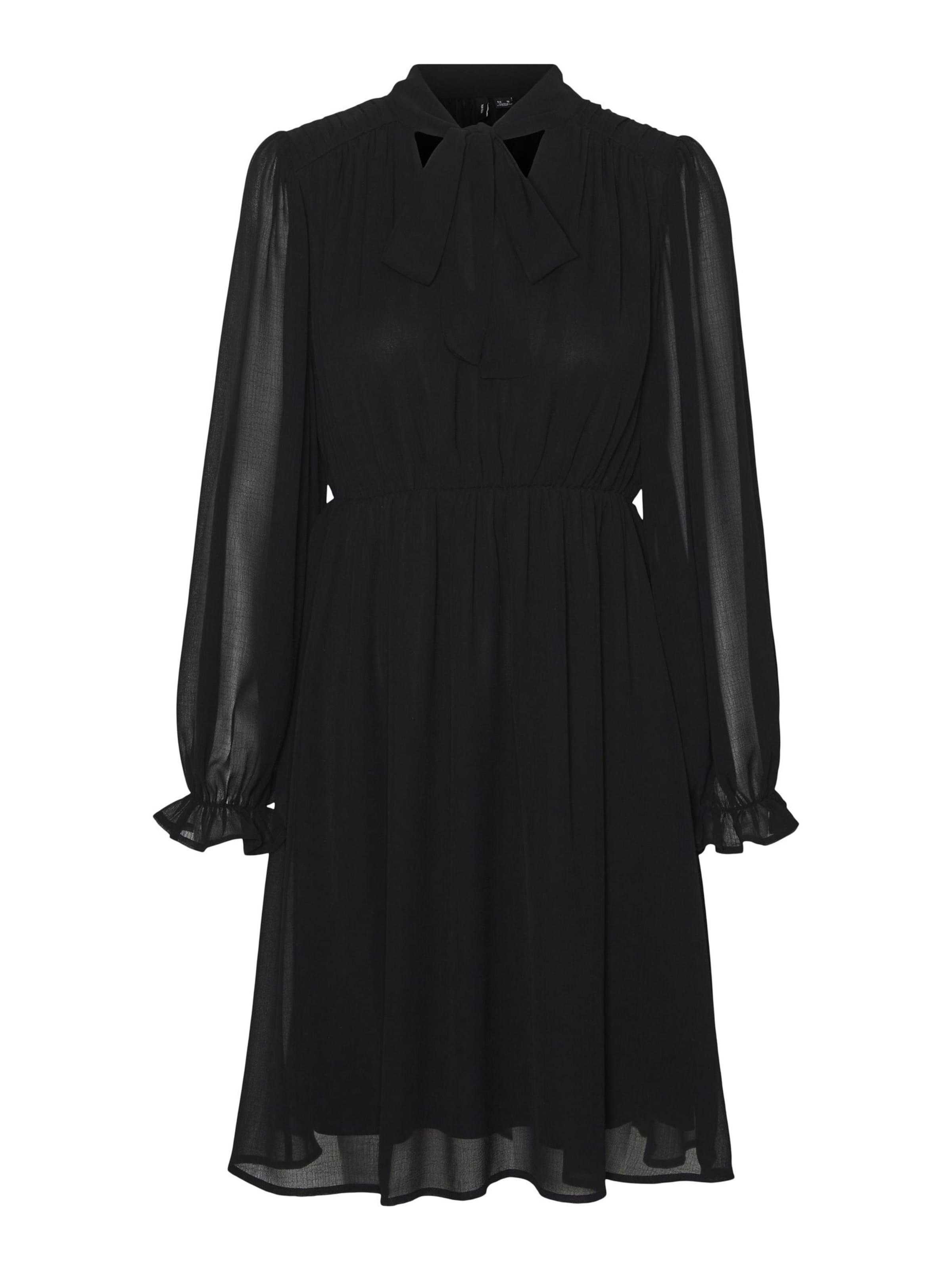 VERO MODA Shirt dress 'VIGGA' in Black: front