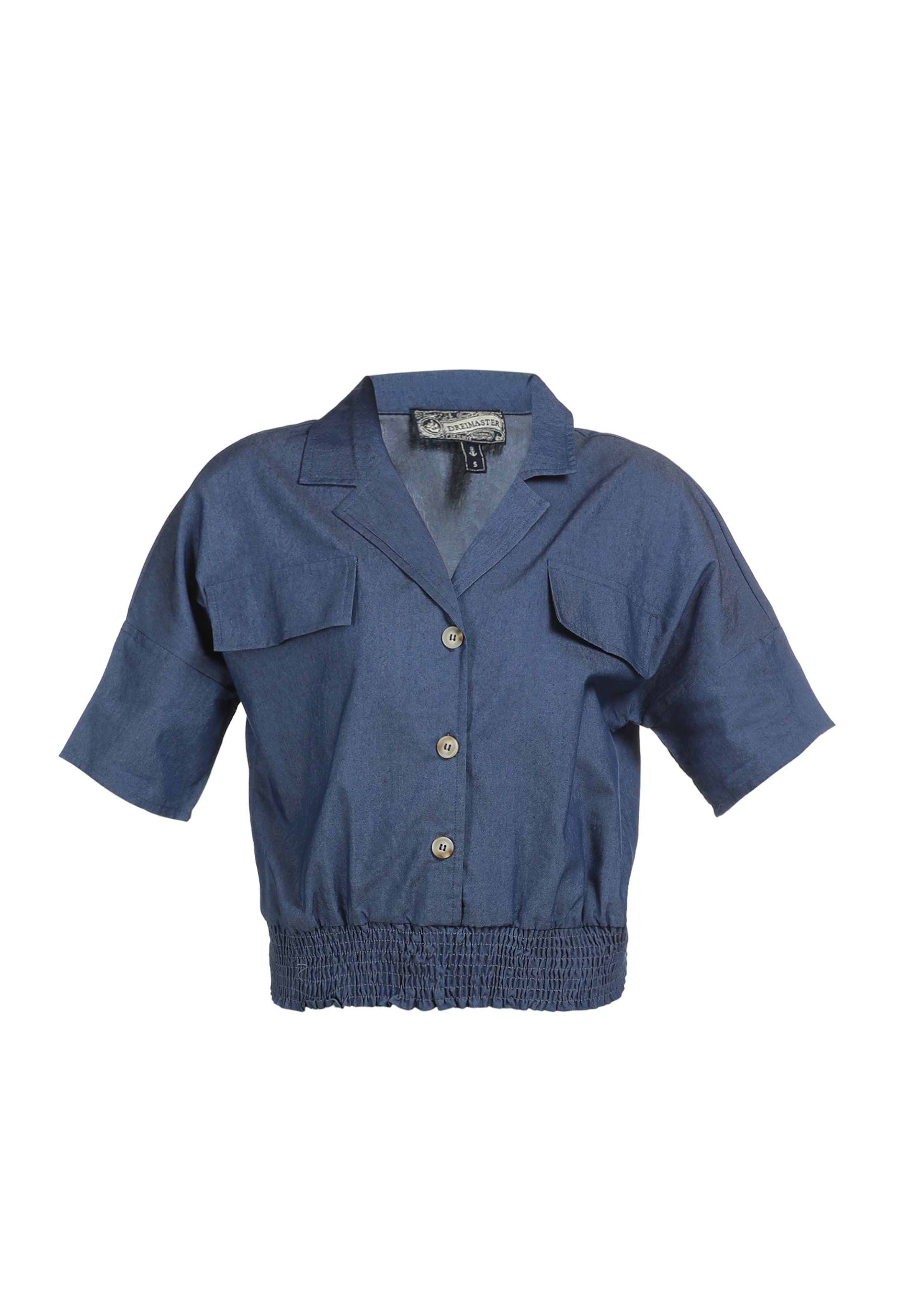 Camicie e tuniche Abbigliamento DreiMaster Vintage Camicia da donna in Blu 