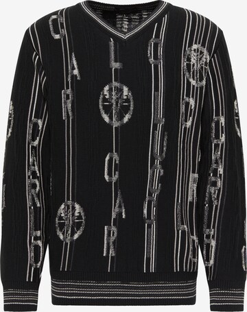 Carlo Colucci Sweater 'Cubich' in Black: front