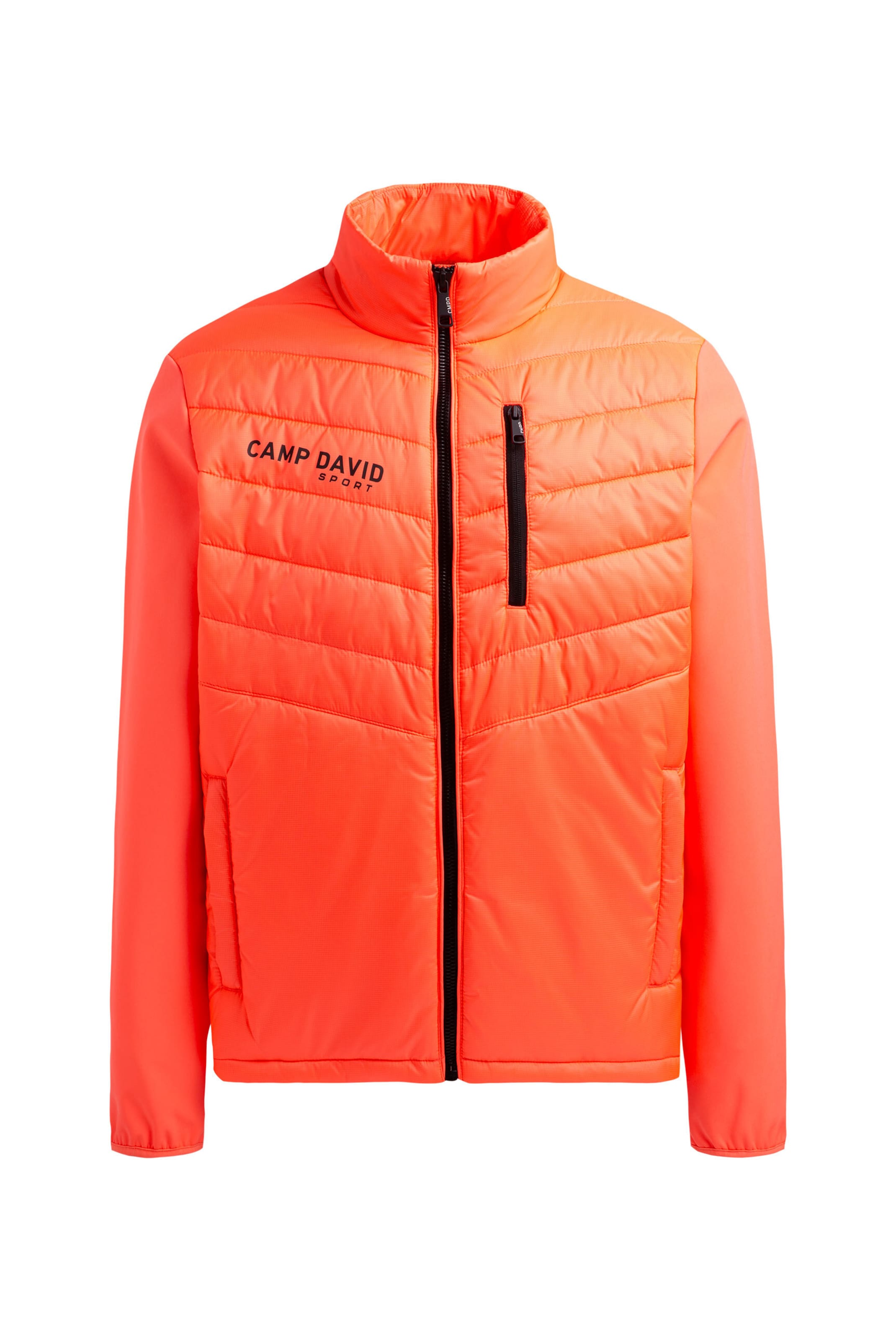 CAMP DAVID Between-Season Jacket in Orange: front