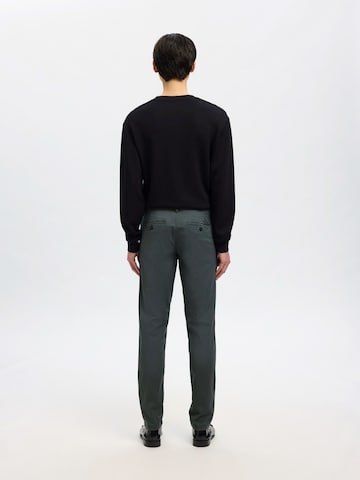 SELECTED Slim fit Chino trousers 'SLHMiles Flex' in Grey