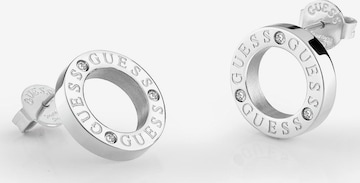 GUESS Earrings 'Circle Lights' in Silver: front