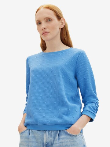 TOM TAILOR Sweatshirt in Blue