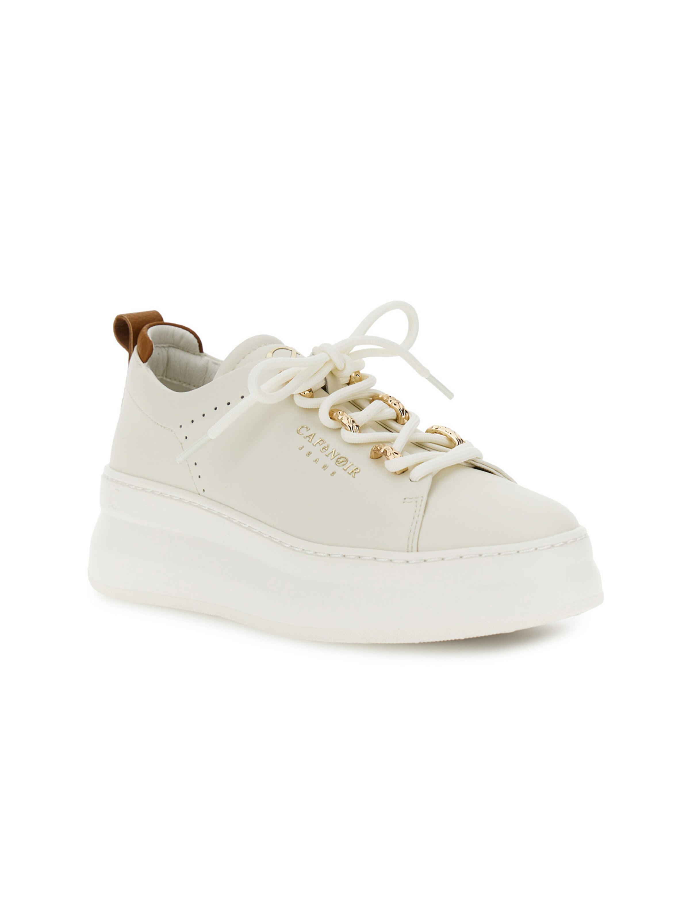 CAFè NOIR Sneakers laag in Wit: voorkant