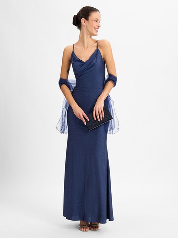 Unique Evening dress in Blue: front