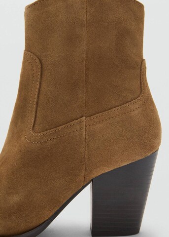 MANGO Ankle Boots 'Pacifico' in Brown