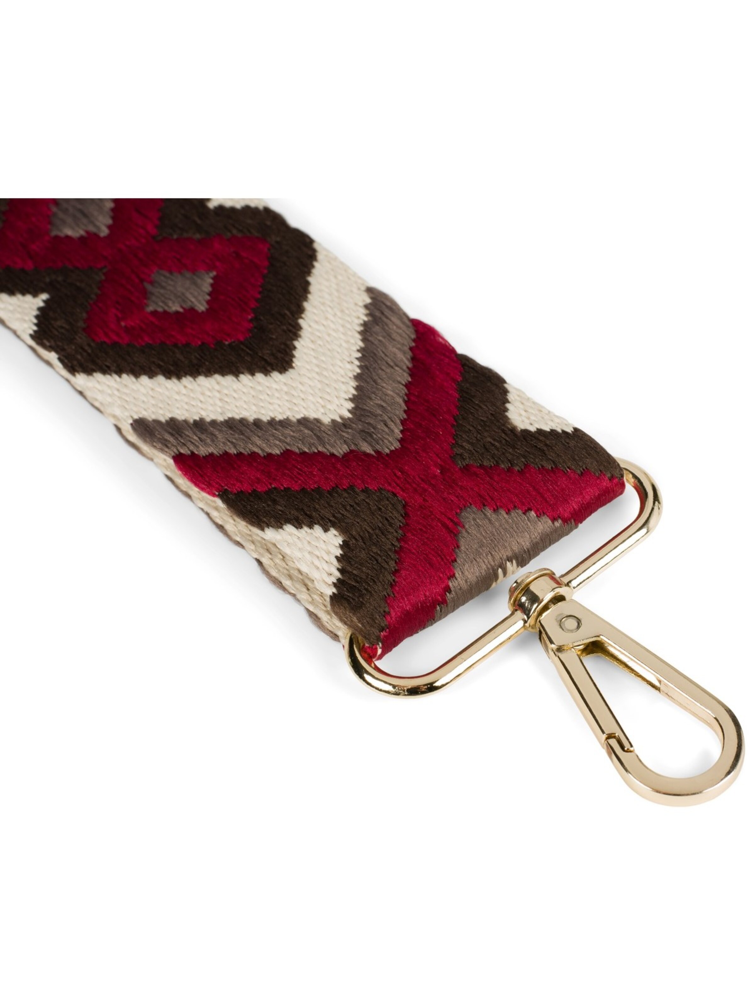 styleBREAKER Taschenzubehör 'Wechsel Taschengurt Ethno Muster bunt'‌‌‌ in Rot