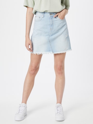 Dr. Denim Rok 'Echo' in Blauw: voorkant