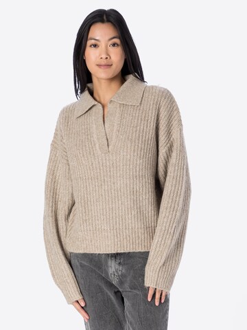 Gina Tricot Pullover 'Lottie' in Beige: predná strana