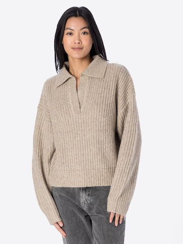 Gina Tricot Sweater 'Lottie' in Beige: front