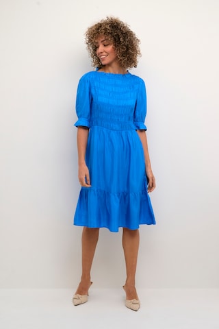 Cream Dress 'Henva' in Blue