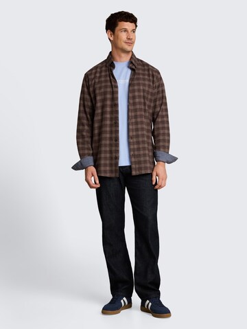 TOM TAILOR Regular Fit Hemd in Braun