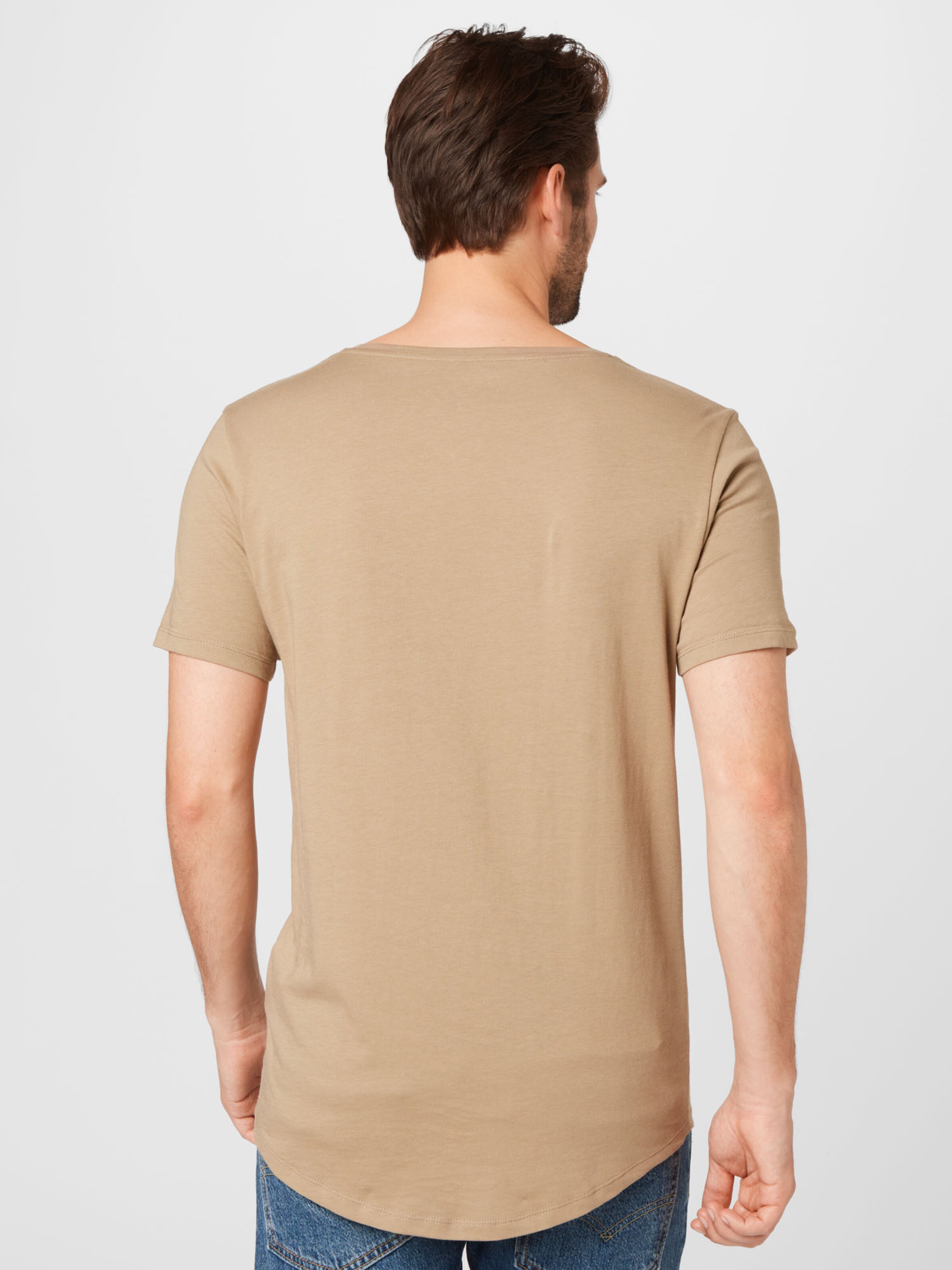 Männer Shirts Lee T-Shirt in Dunkelbeige - PP91524 Männer Shirts Lee T-Shirt in Dunkelbeige - PP91524