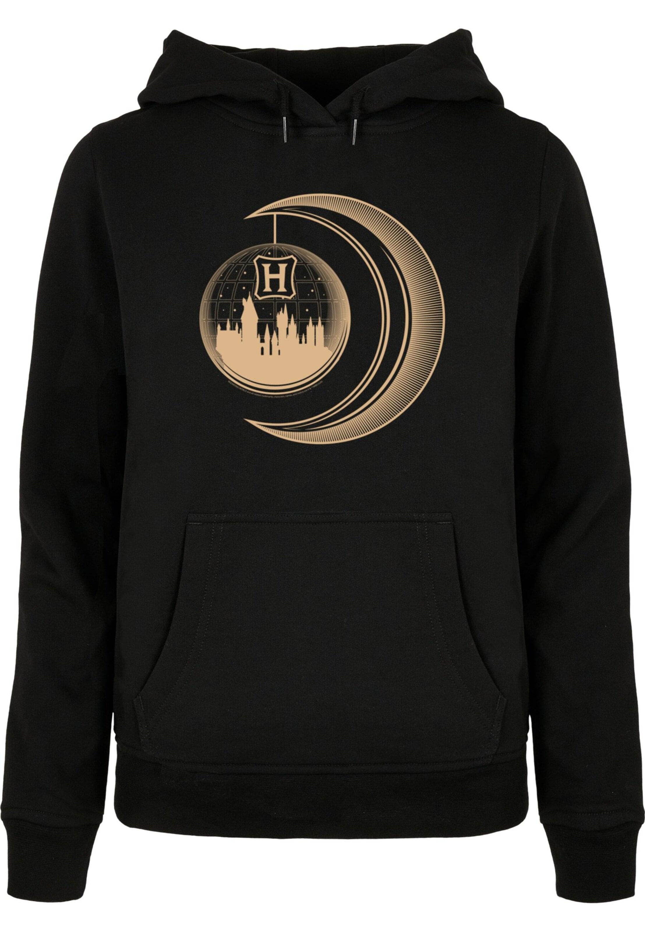 ABSOLUTE CULT Sweatshirt 'Harry Potter - Hogwarts Moon' in Black: front
