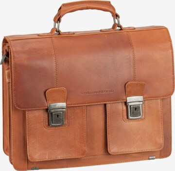 The Chesterfield Brand Document Bag 'Springfield' in Brown: front