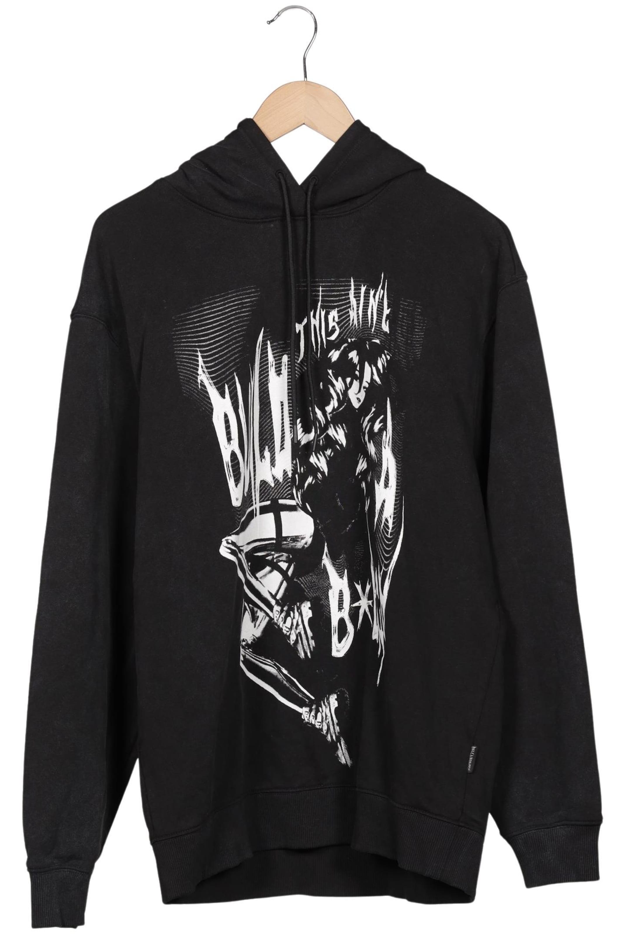HUGO Sweatshirt & Zip-Up Hoodie in S in Black: front