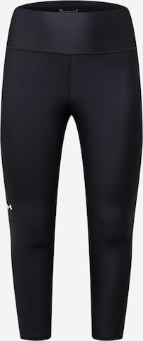 UNDER ARMOUR Skinny Workout Pants in Black: front