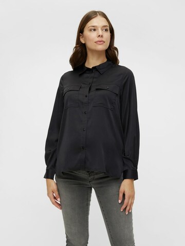 Pieces Maternity Bluse 'Dayton' in Schwarz