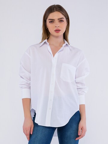 Basics and More Bluse 'Rhianna' in Weiß: predná strana