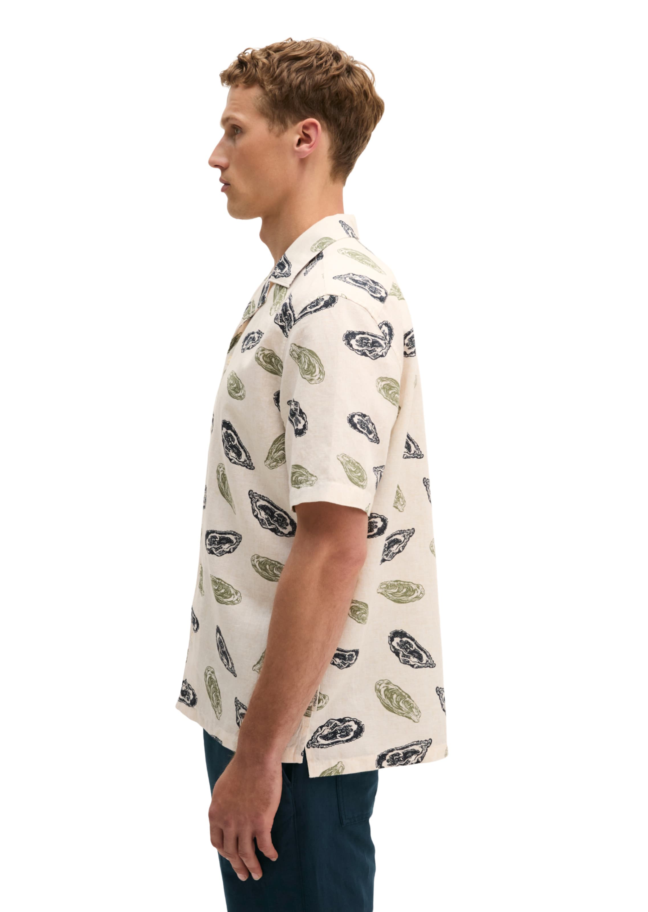 Marc O'Polo Regular fit Button Up Shirt in Beige