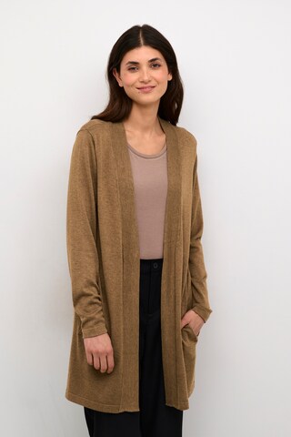 CULTURE Knit cardigan 'Annemarie' in Brown: front