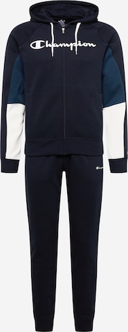 Champion Authentic Athletic Apparel Tracksuit in Black: front