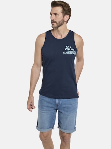 Jan Vanderstorm Shirt ' Felton ' in Blauw: voorkant
