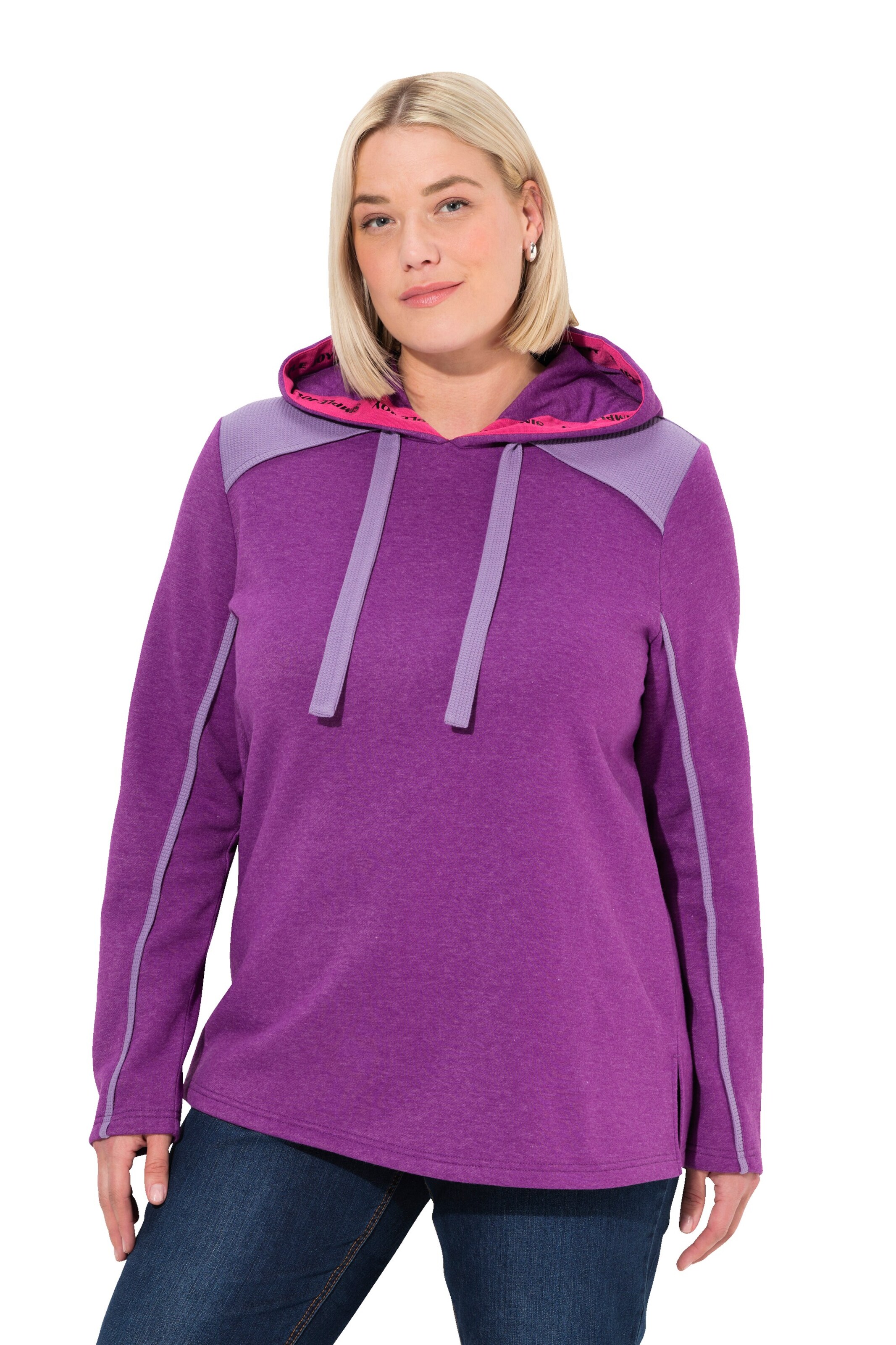 Ulla Popken Sweatshirt in Lila: Vorderseite