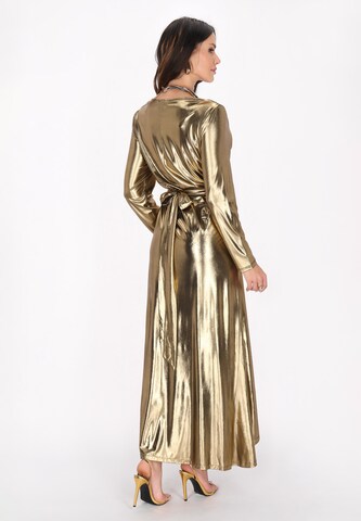 faina Evening dress in Gold