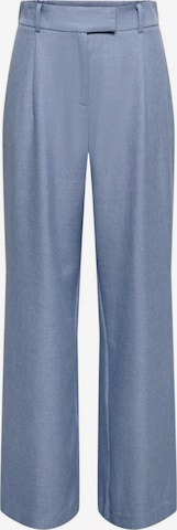 Pantaloni con piega frontale 'Onllinda Hw Str Mel Pants Tlr Noos 15336761' di ONLY in blu: frontale