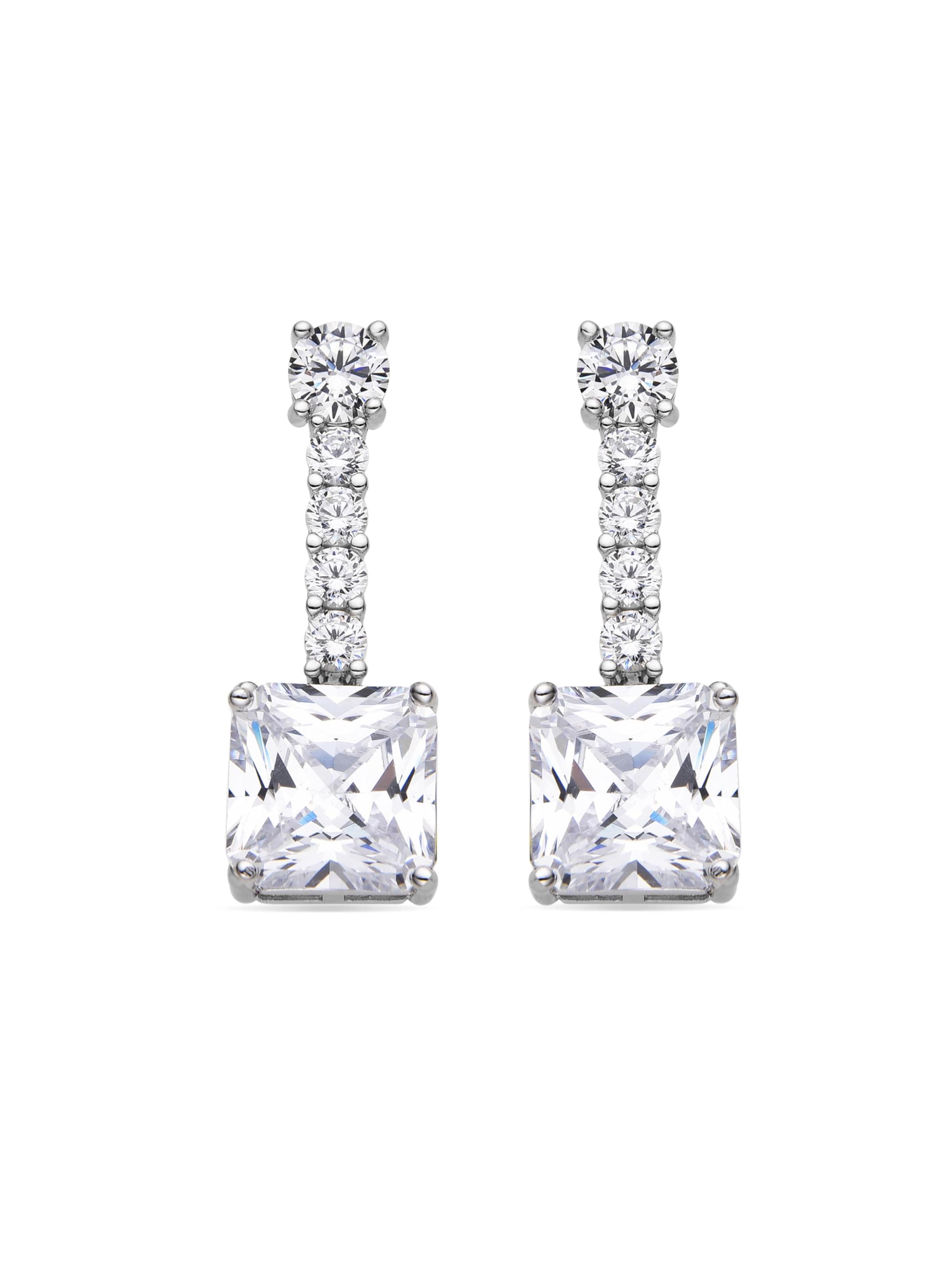 Boucles d'oreilles 'Asju' Luxenter en argent : devant
