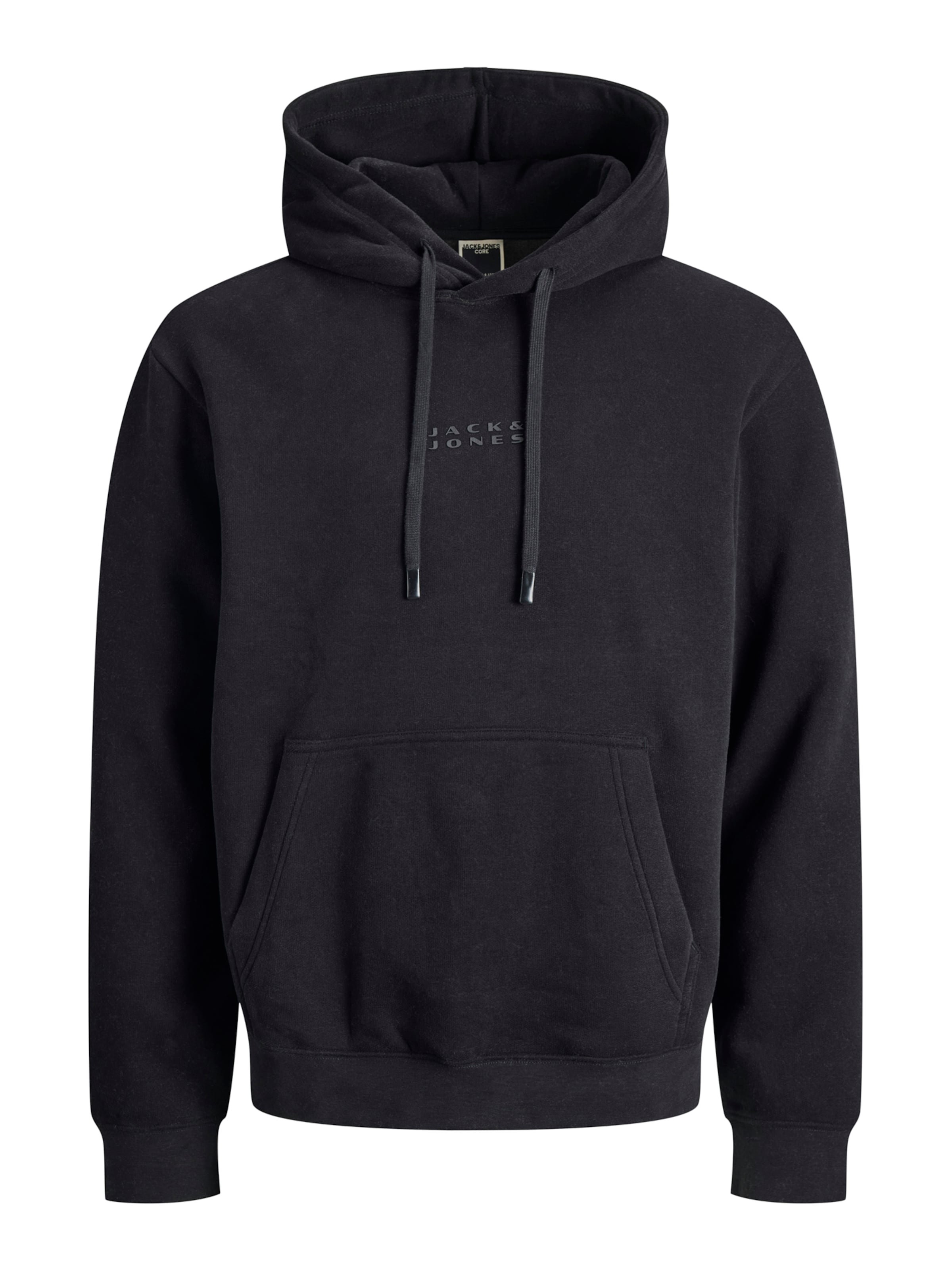 Jack & Jones Plus Μπλούζα φούτερ 'JCOPOINT' σε μαύρο: μπροστά