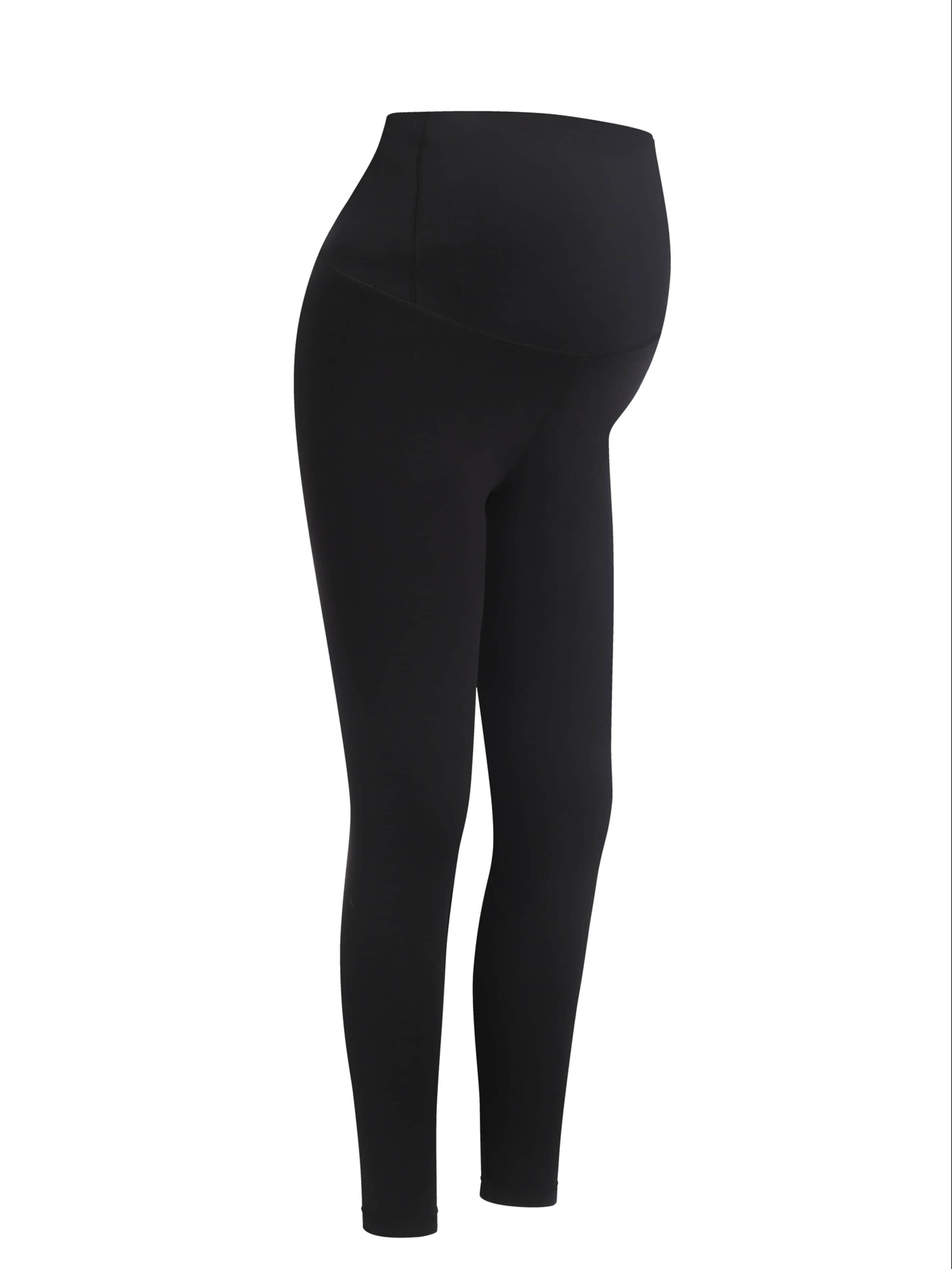 cfab (formerly creamy fabrics) - Leggings 'Seamless Umstandsleggings mit hohem Bund' en negro: frente