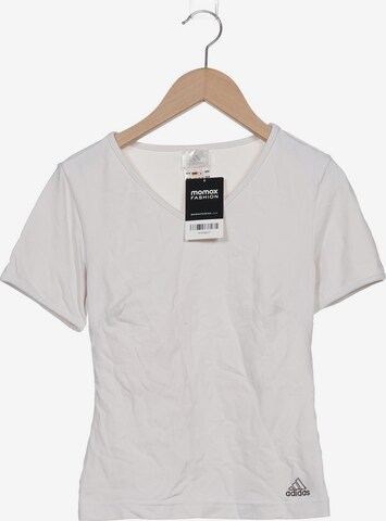 ADIDAS PERFORMANCE T-Shirt S in Weiß: predná strana