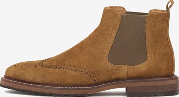 Kazar Chelsea boots in Bruin: voorkant