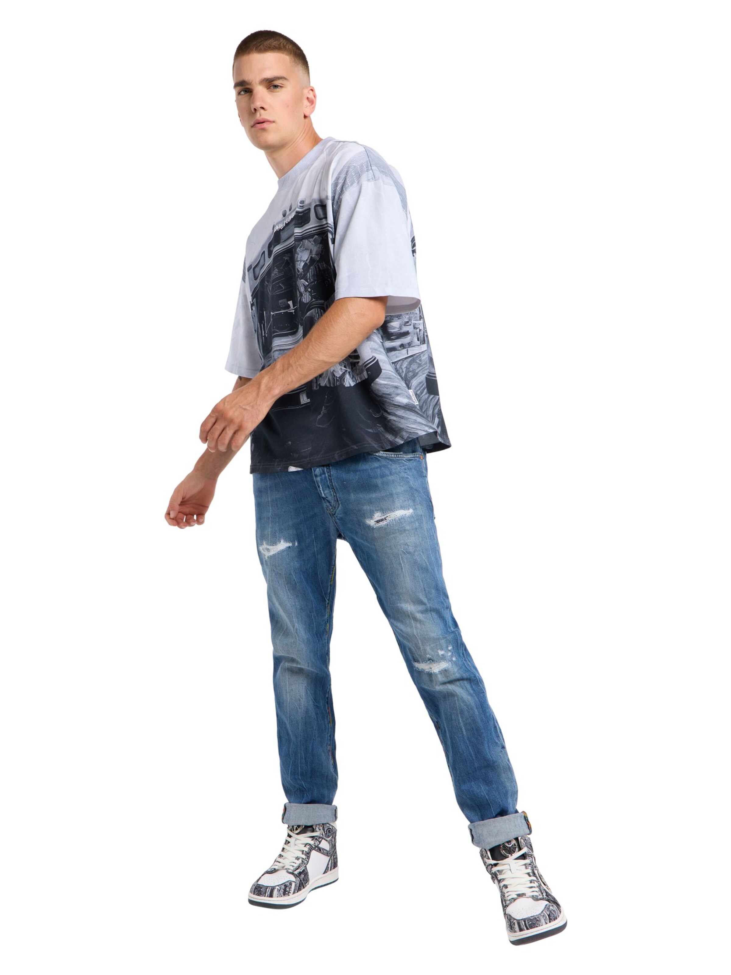 T-Shirt 'Ercolin' Carlo Colucci en gris