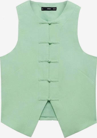 MANGO Weste 'Laguna' in Grün: Vorderseite