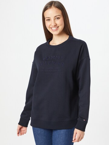 Felpa di TOMMY HILFIGER in blu: frontale