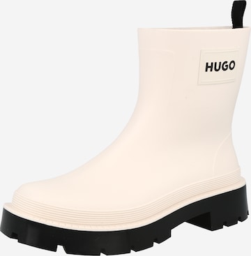 HUGO Rubber Boots 'Jin' in White: front
