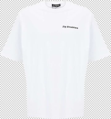 T-Shirt 'Smiley' 2Y Studios en blanc : devant
