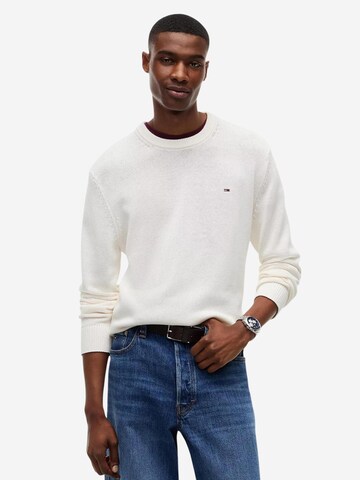Pull-over Tommy Jeans en blanc : devant