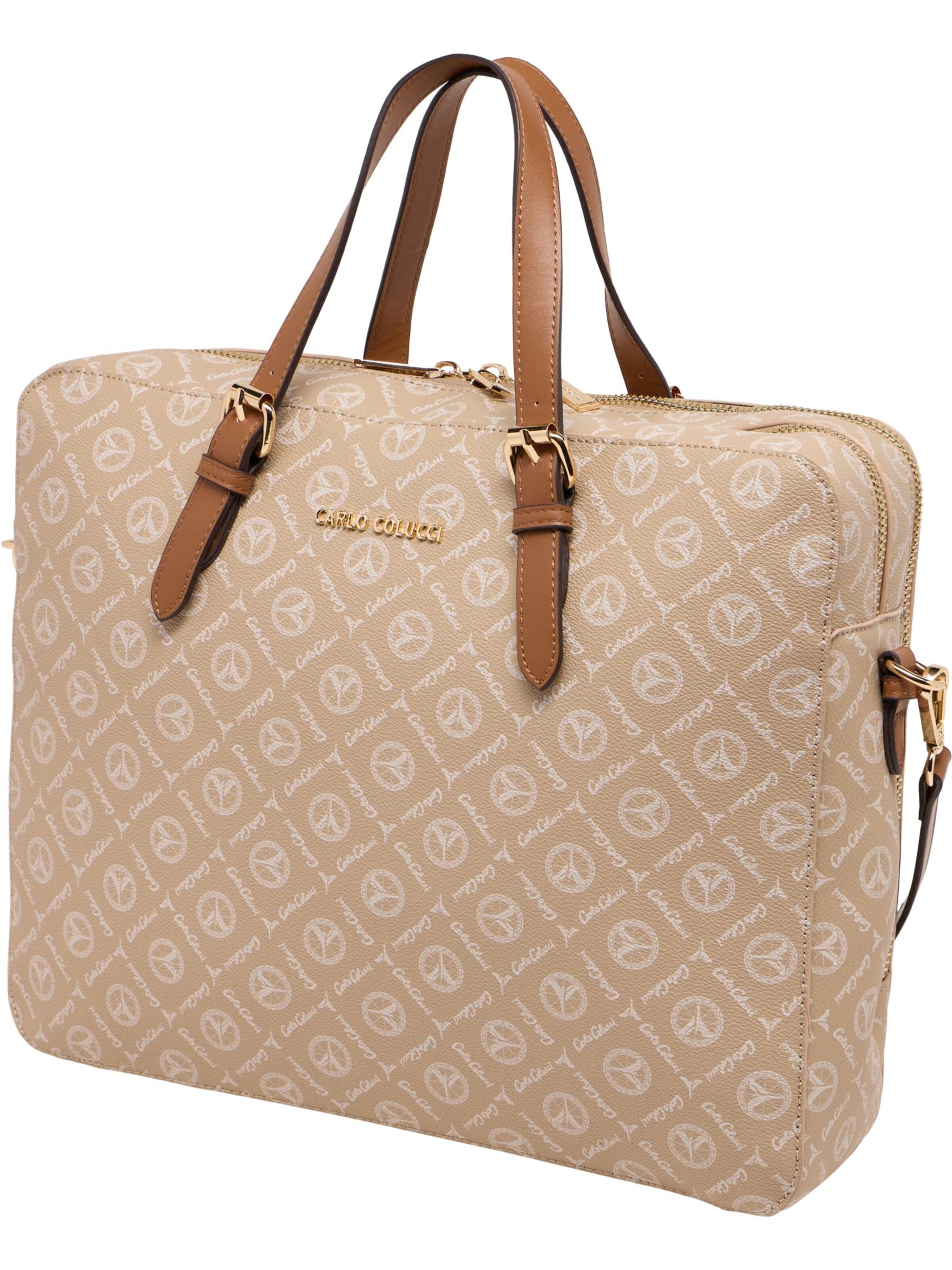 Carlo Colucci Laptoptasche ' Desiderati ' in Beige