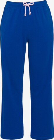 Pantalon Ulla Popken en bleu : devant