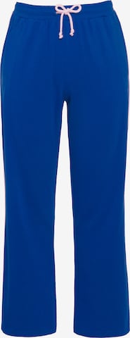 Ulla Popken Regular Broek in Blauw: voorkant