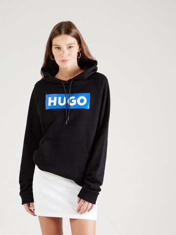 HUGO Sweatshirt 'Dariane' in Black: front