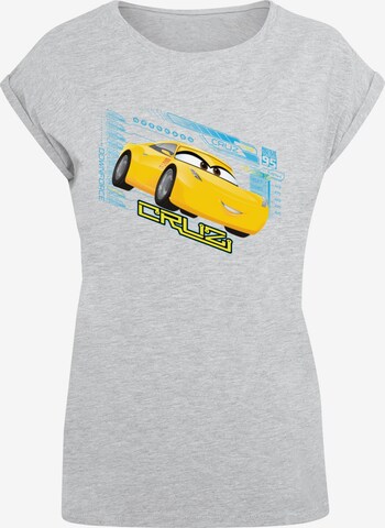 ABSOLUTE CULT Shirt 'Cars - Cruz Ramirez' in Grijs: voorkant